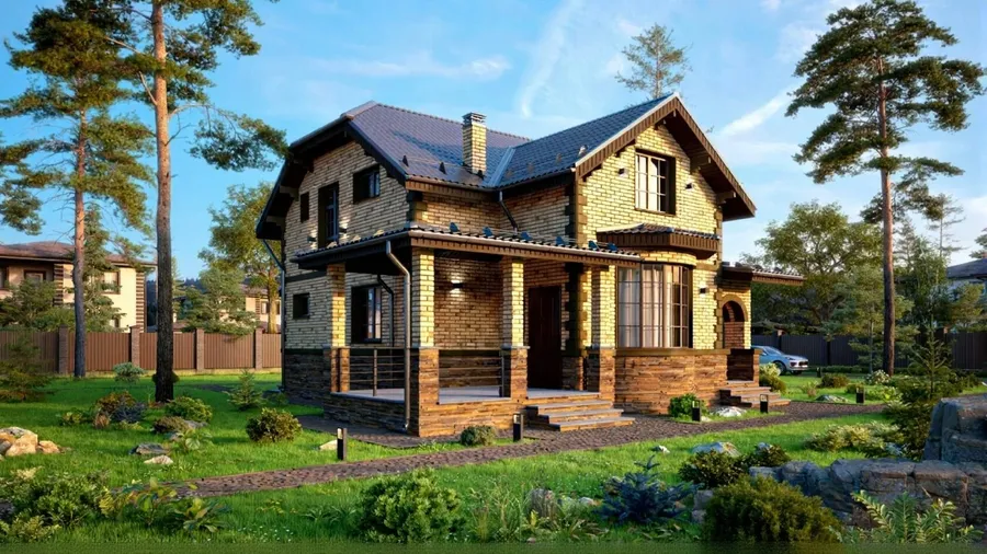 Две истории: фасад дома